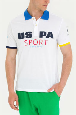 U. S. Polo Assn Мужская белая футболка с воротником-поло - U.s. polo assn фото 13