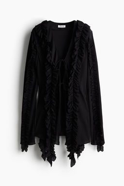 Blusa de volantes con efecto arrugado - H&m фото 5