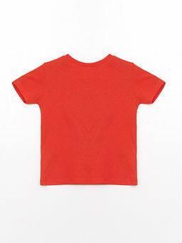 Bisiklet Yaka K?sa Kollu Bask?l? Erkek Bebek Ti??rt - Waikiki фото 2