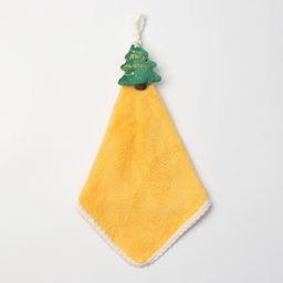 Полотенце кухонное Доляна Елочка, цв. желтый 30*30 см 270гр/м2  фото 2