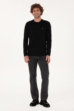 Erkek Siyah Basic Sweatshirt Sepette S_rpriz _ndirim - U.s. polo assn фото 4