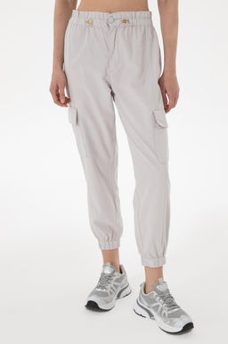 Kad_n A__k Gri Kanvas Pantolon Sepette S_rpriz _ndirim - U.s. polo assn фото 2