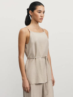 Топ из вискозы на завязках / Zarina  фото 4