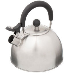 Чайник нерж 2,5л со свистком, пластик.ручка черная Daniks MSY-021M (218490)  фото 3