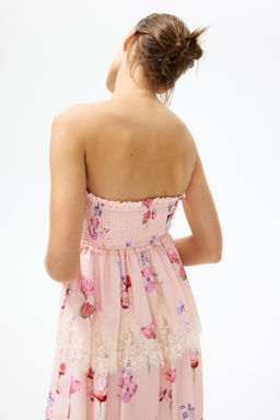 Vestido bandeau con detalles de encaje - H&m фото 4