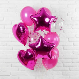Воздушные шары, букет «Романтика», набор 14 шт.