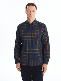 Regular Fit Uzun Kollu Ekose Erkek G?mlek