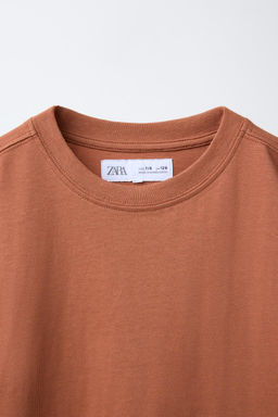 PLAIN MEDIUM WEIGHT T-SHIRT - Zara фото 16