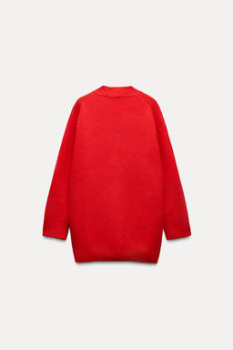 100% WOOL OVERSIZE CARDIGAN - Zara фото 4