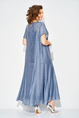 Платье Liliana 1524 серо-голубой  фото 3