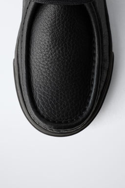 LEATHER SHOES WITH BINDING - Zara фото 7