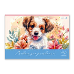 Светоч А258 Альбом для рисования 100 г/м2 A4 29.5 х 20.2 см 40 л. на скобе 5 шт. 01711 Пушистые и пернатые