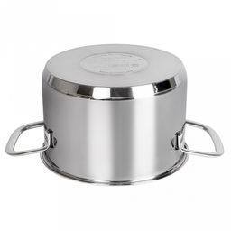 Кастрюля из нержавеющей стали Safia 1,8л, д16см, h16,5см, дно д15см, s0,8мм, металлическая крышка, плоское, утолщенное дно, ТРС (теплораспределительный слой), нержавейка AISI 304 (18/10) (Россия) Подходит для всех видов плит, включая индукционную. - Домашняя мода фото 4