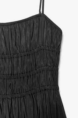 FLOWING MIDI DRESS WITH ELASTICATED DETAIL - Zara фото 7
