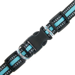 Шлейка супермягкая со светоотражающей прошивкой, обхват 62-69 см, голубая - Пижон фото 3