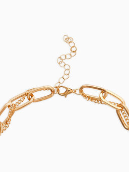 Кулон на цепочке «Сердечки», 2 яруса, цвет золото