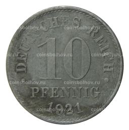 Монета 10 пфеннигов 1921 года Германия