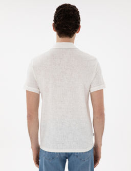 Ekru Slim Fit Ti__rt