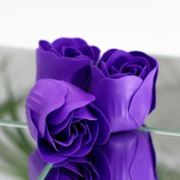 Мыльные розочки, фиолетовые, набор 9 шт. - SB BEAUTY фото 4