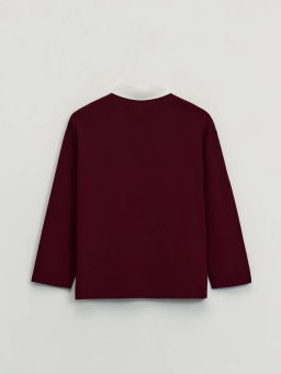 Хлопковый джемпер с отложным воротником / Zarina