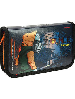 Пенал 1 отд. 190*115мм, Prof-Press "Опасная зона" (ПН-4958) ламинация, твин-лак, фольга