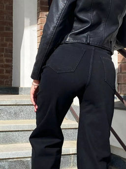 Джинсы женские трубы на флисе Уценка, Артикул: 107416 - Liketon фото 3