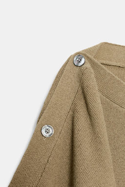 JERSEY PUNTO MANGA CAPA BOTONES / Beige claro - Zara фото 7