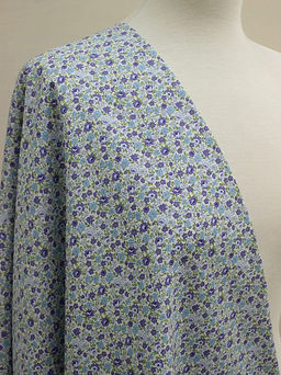 Импорт. хлопок Летняя романтикацв.голубой, ш.1.45м, хлопок-100%, 105гр/м.кв - Купава фото 2