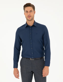 Lacivert Slim Fit Arm_rl_ Uzun Kollu G_mlek