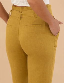 Ye_il Carrot Fit Keten Pantolon - Pierre cardin фото 7