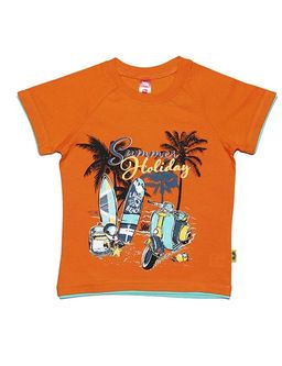 CRB wear/CSK 61306 Футболка для мальчика, оранжевый/Ex.Cherubino