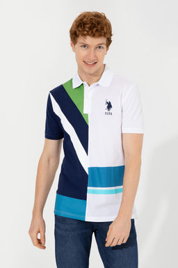 Мужская темно-синяя футболка с воротником-поло - U.s. polo assn фото 9