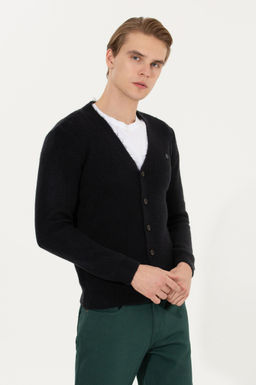 U. S. Polo Assn Мужской темно-синий трикотажный кардиган - U.s. polo assn фото 15