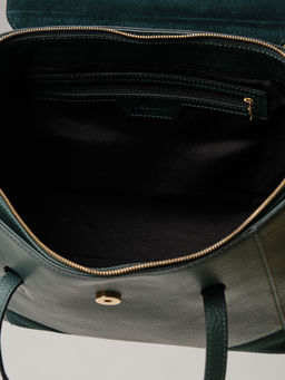 Кожаная сумка Deboro 30274 темно-зеленый