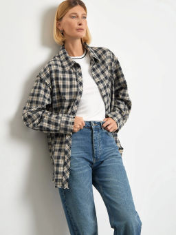 Рубашка с необработанным краем, B3040/kavics