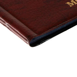 Альбом для монет 125×185 мм Calligrata, на 240 монет, ячейка 35×35 мм, 16 листов, обложка искусственная кожа, коричневый