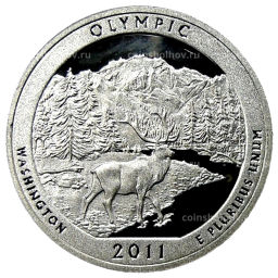 1/4 доллара (25 центов) 2011 года S США Национальные парки №8  Олимпик