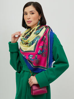 Тонкий,мягкий двусторонний палантин из тонкой шерсти