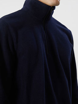 Dik Yaka Uzun Kollu Polar Erkek Kal?n Sweatshirt