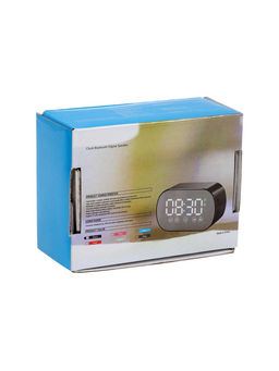 Часы - будильник электронные настольные: колонка, bluetooth, tf-карта, 8.5*3.9*5.2 см, USB   1091213