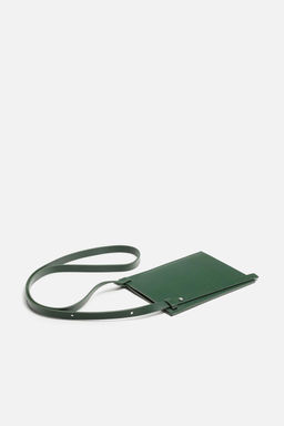 LEATHER MINI CROSSBODY BAG - Zara фото 3