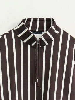 Толстовка в полоску на молнии / Zarina  фото 9