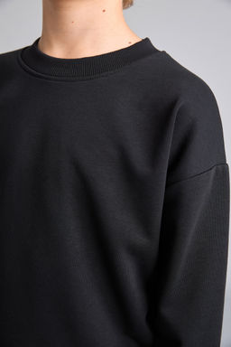 Oversize Bisiklet Yaka Sweatshirt Erkek _ocuk - Defacto фото 4