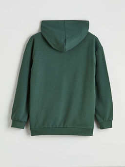 Kap??onlu NYC Bask?l? Erkek ?ocuk Sweatshirt