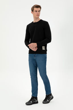 Мужские синие джинсовые брюки