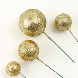 Набор для украшения Бусины, набор 20 шт, цвет золото