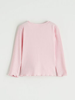 Bisiklet Yaka Kalp Nak??l? K?z ?ocuk Ti??rt