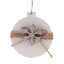 Украшение новогоднее "Снежинка", L8 W2,5 H9 см, 5в.