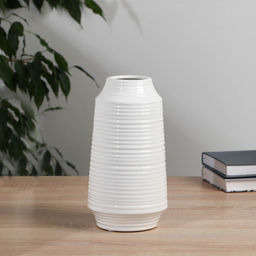 Ваза Джил, h=23 см, керамика, белая