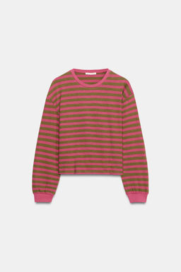 CAMISETA MANGA LARGA RAYAS / Rayas marrones